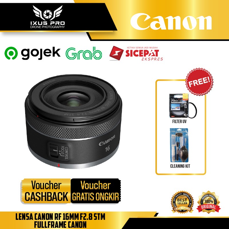 Lensa Canon RF 16mm f2.8 STM Fullframe Canon RF16mm 16 mm f/2.8