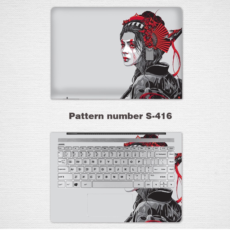 DIY Universal Laptop Stickers Computer Skin Vinyl 2 Sides Notebook Skin for 11/12/13/14 Inch Laptop Sticker Lenovo Xiaoxin Pro13 Protective Film Air14 Shell Film Dell G3 HP Full Set 15.6-inch Huawei Matebook14 Day Selection Y7000p For