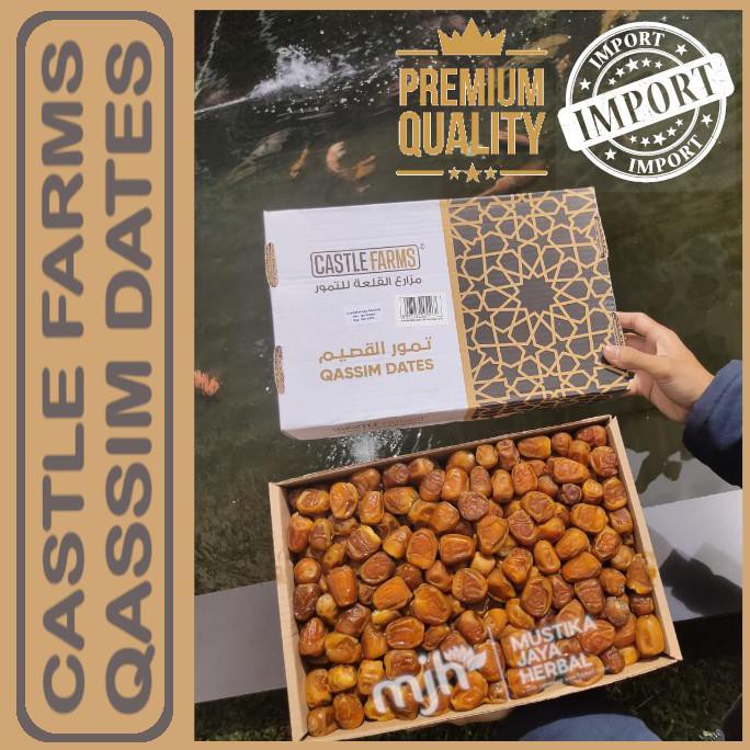 

Kurma Manis / Buah Kurma / Kurma Sukari 3Kg Sukkari Al Qasim Castle Farms Kemasan Impor Organik