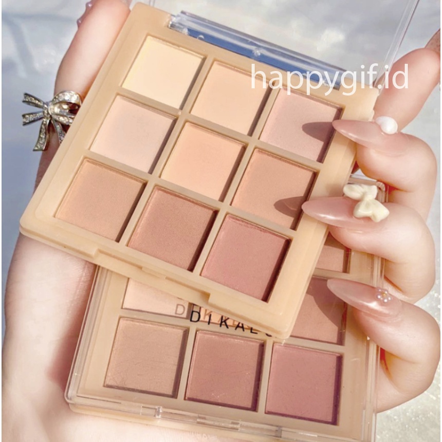 DIKALU NUDE Matte Korean Eyeshadow Palette 9 Warna Matte Smokey Pigmented  Berfungsi Menciptakan Efek Riasan Yang Berkilau Pada Mata XX036 XX037