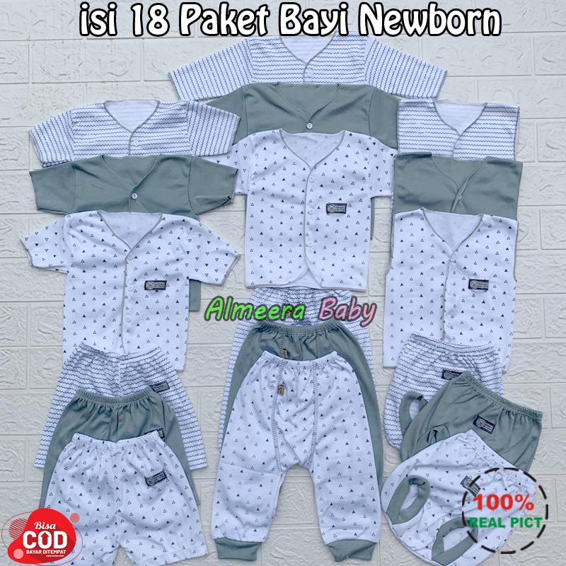 18 PCS Baju Bayi Baru Lahir Celana Bayi Baru Lahir Ana Baby