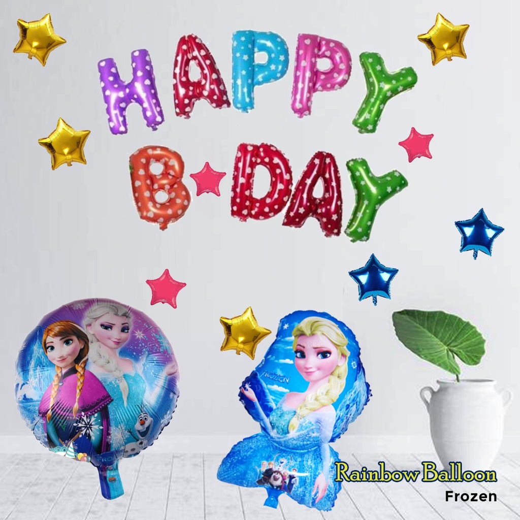Balon Karakter Frozen / Balon Foil / Balon Ultah