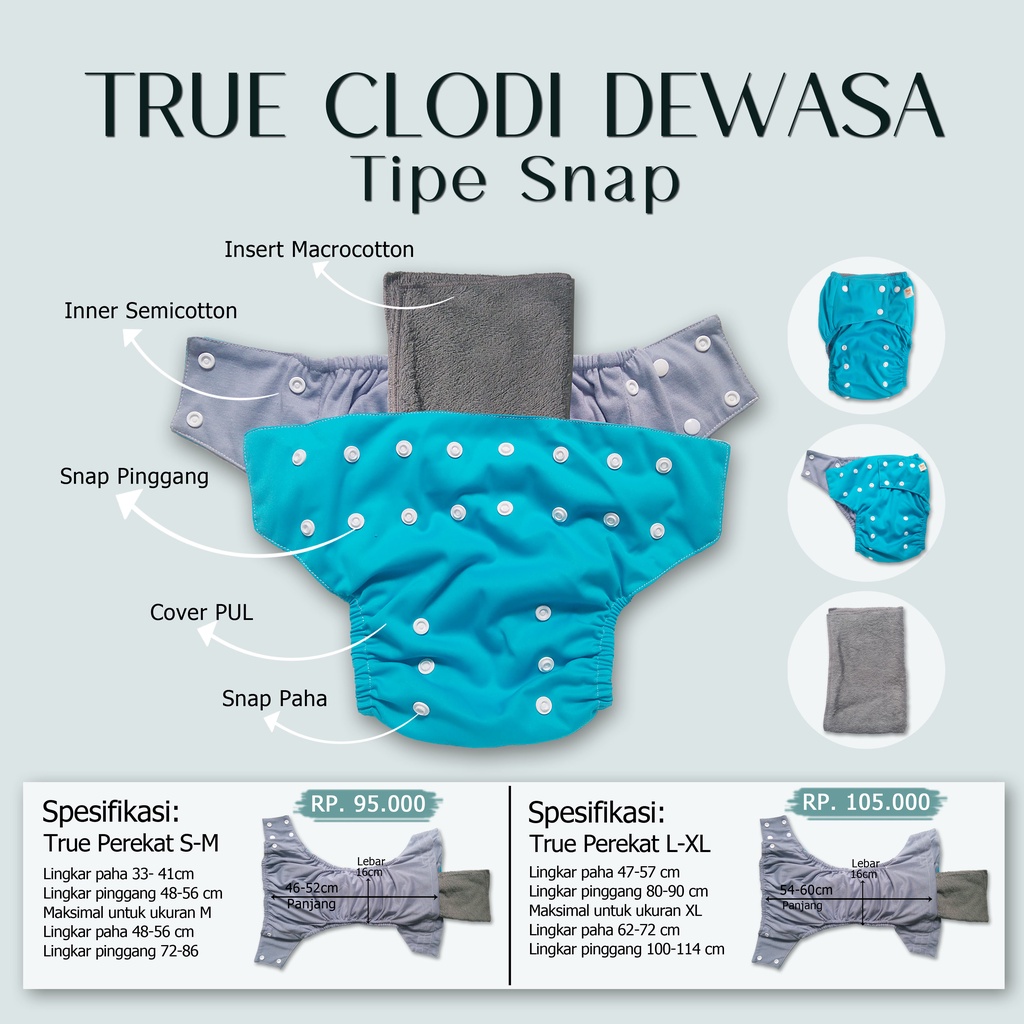 True Clodi Dewasa ( Popok Dewasa )