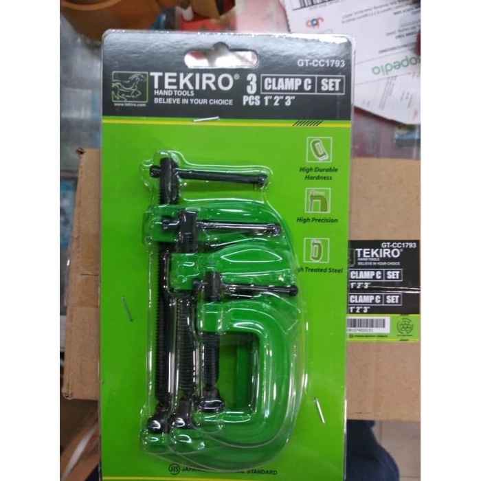 Clamp C Tekiro 1 Set C Clamp Tekiro Set Isi 3 Pcs
