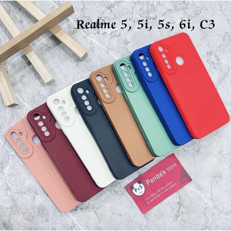 Softcase Pro Camera Realme 5, 5i, 5s. 6i, C3 Candy Case Full Color 3D Silikon TPU