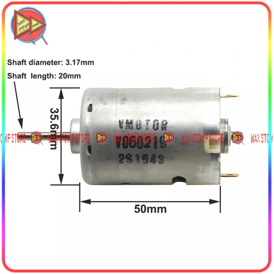 Dinamo Motor RS-545 Brushless High Speed Torque