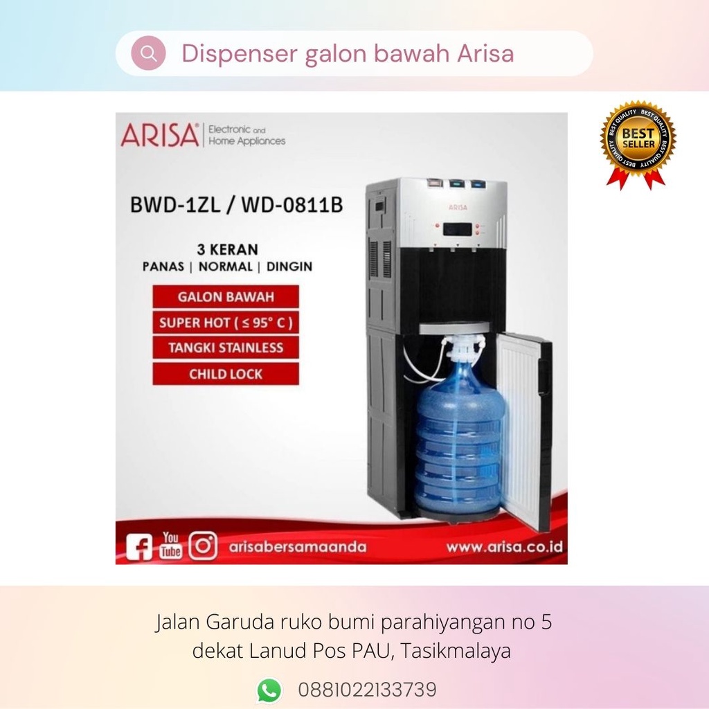 ARISA DISPENSER GALON BAWAH