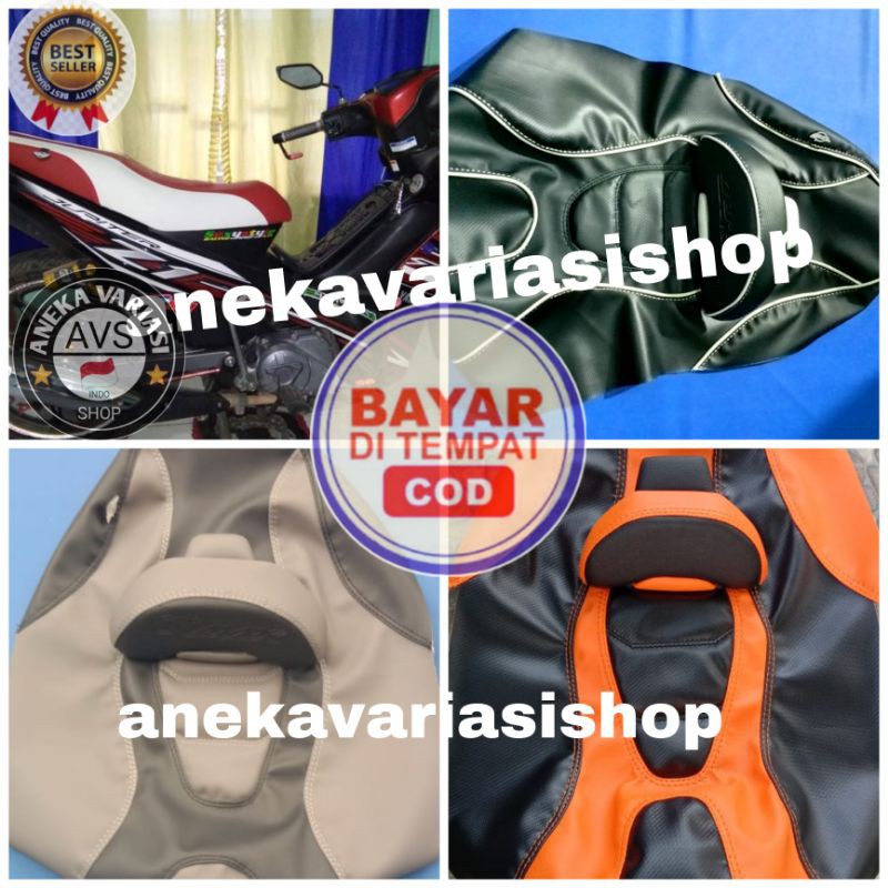 kulit jok custom Jupiter Z1. aksesoris motor