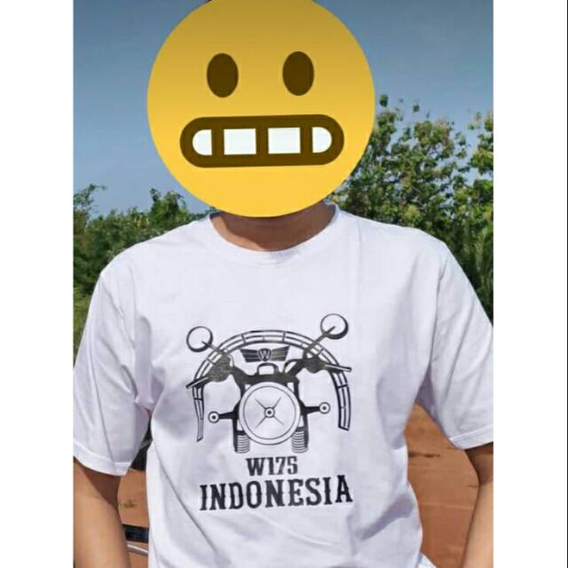 JEBER Kaos motor kawasaki w175 kaos keren distro TERLARIS