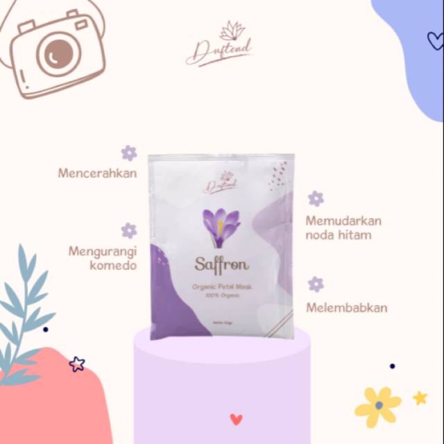 Masker organik petal duften