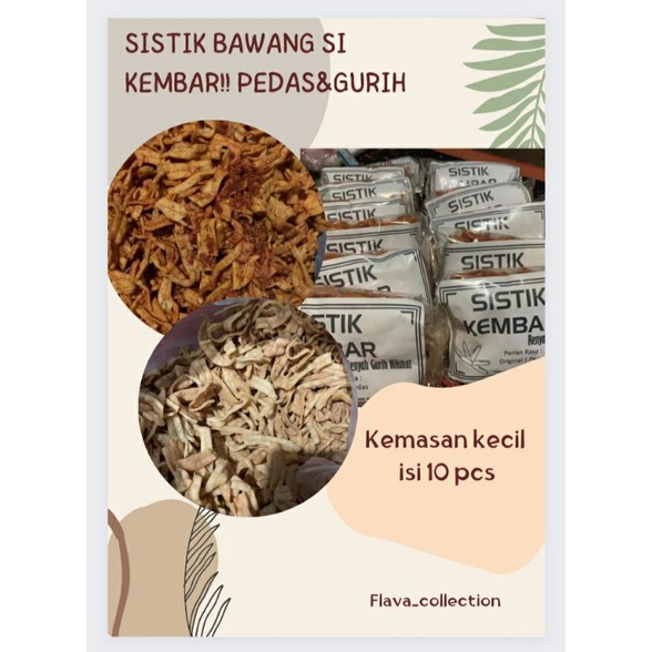 

SistikBawang•GurihPedas•isi10pcs(KemasanKecil)