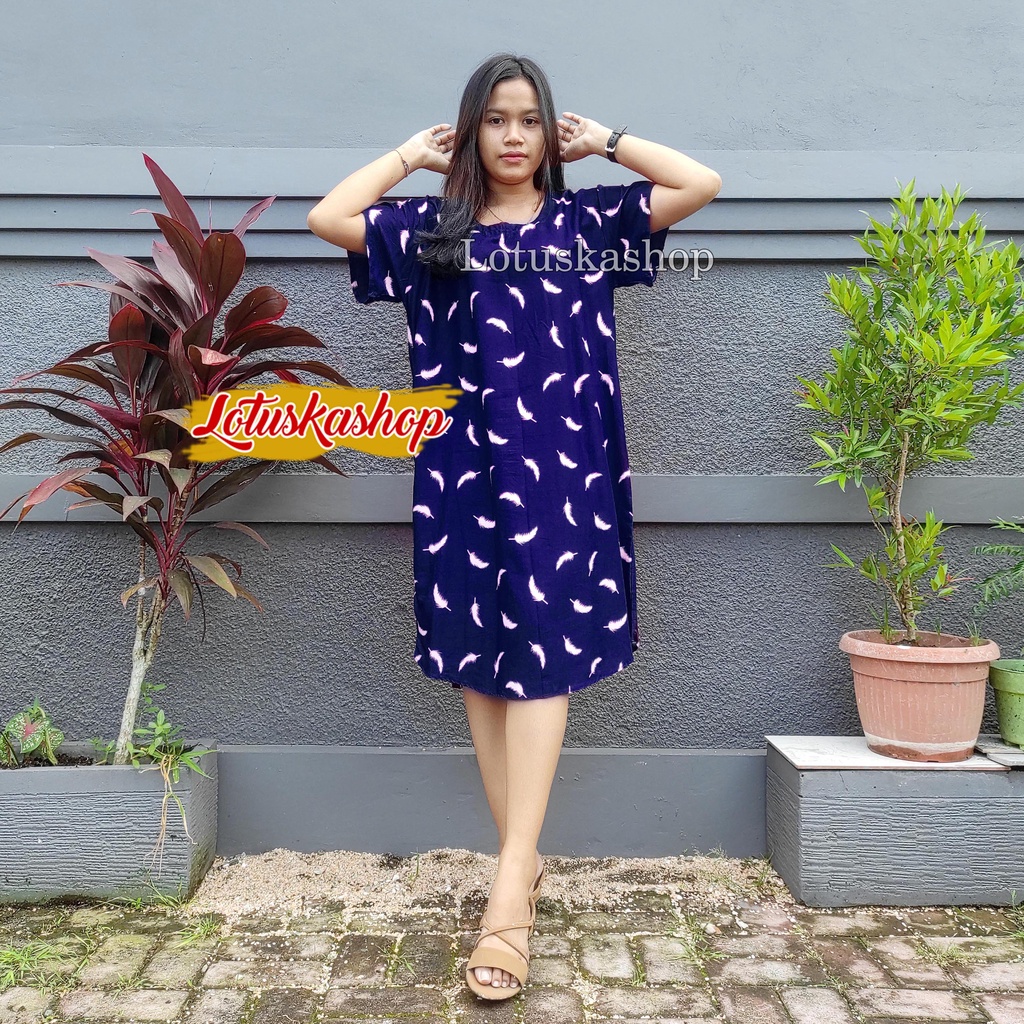Daster Bali Daisy-Quil Navy