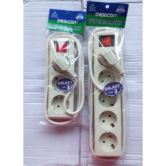 Stopkontak Kabel Arde Asli Terminal Kuningan &amp; Kabel Full Tembaga SNI Dexicon