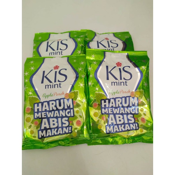 

permen kiss mint Apel peach