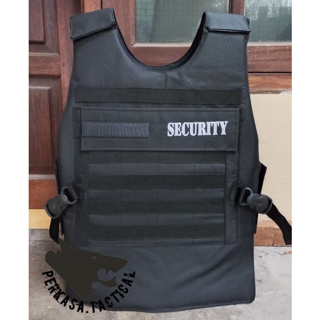 Rompi Security Hitam - Rompi Tebal Hitam