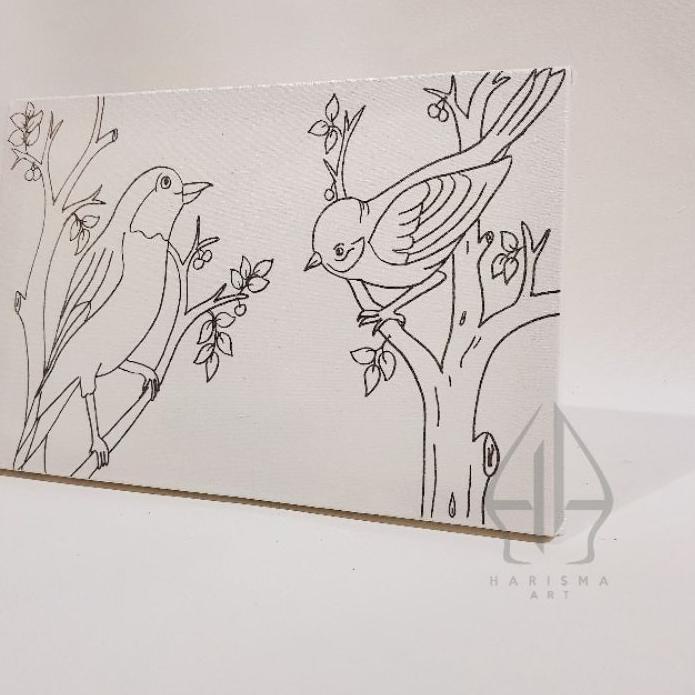 50 Sketsa Gambar Burung Dan Pemandangan Gratis Terbaik