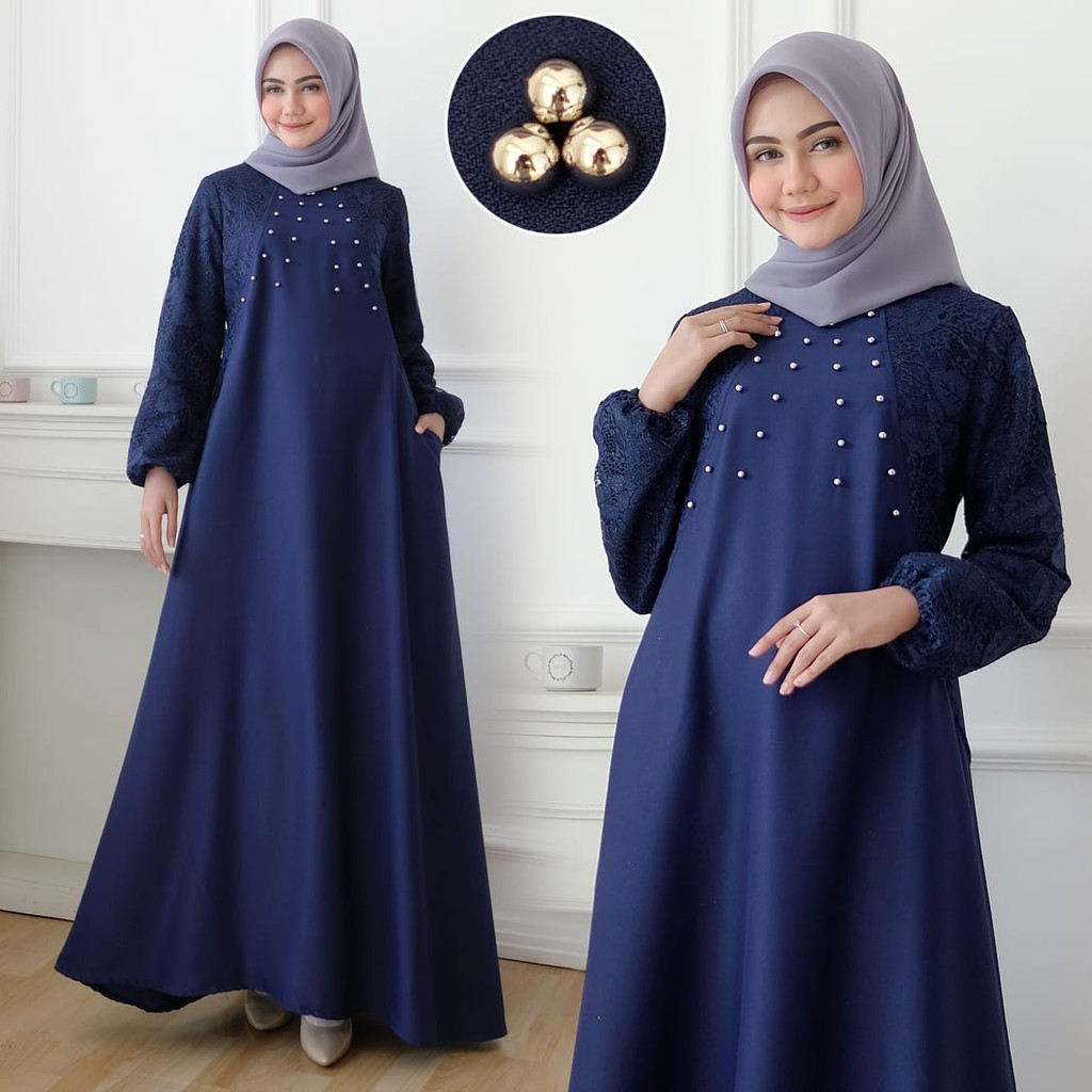 HOPYLOVY - Gamis Maxi Dress Casual Ayyu