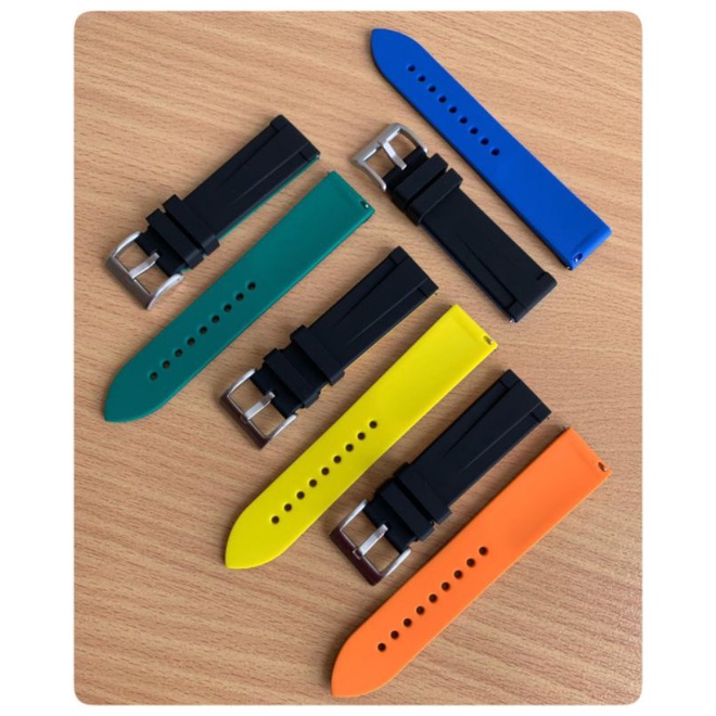 Strap Tali Jam Tangan Silicon quik release 6 combinasi warna