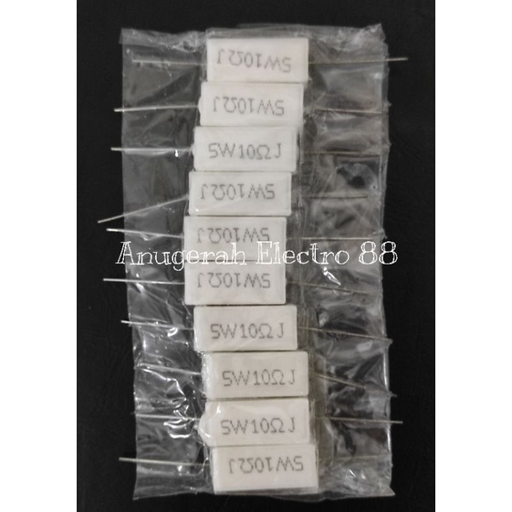 (per 10pcs) Resistor Kapur 5 W 680R 120K 3R 470R 0.15R 27R 56R 47K 330K 68R 0.82R 47R 6K8