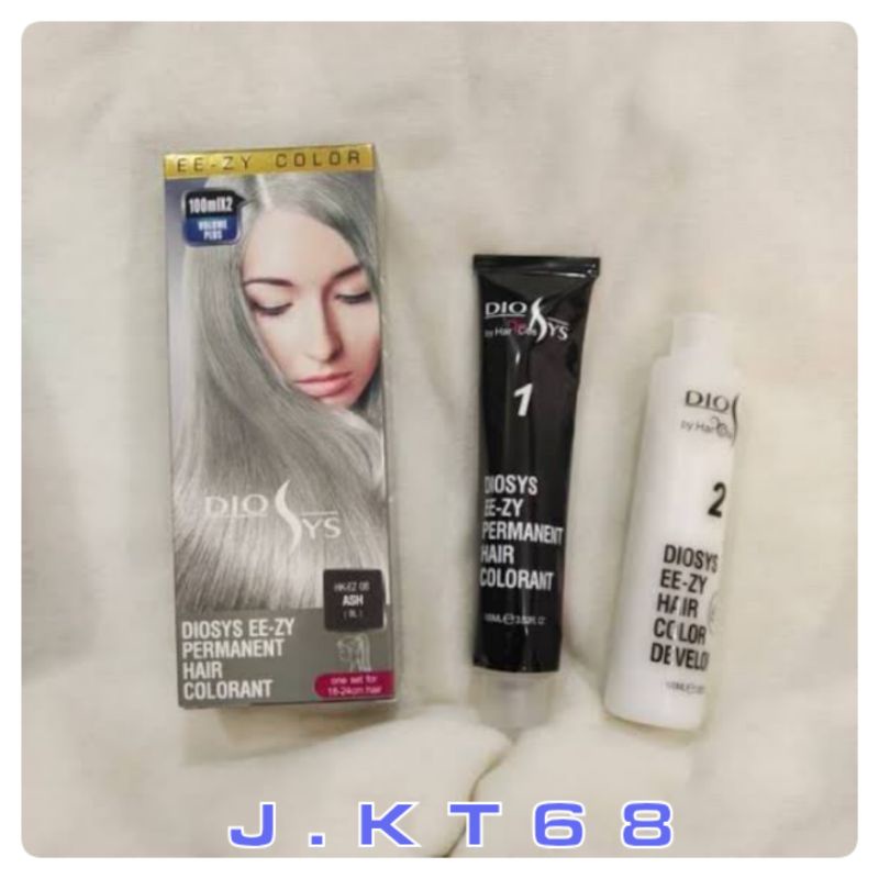 Cat Rambut DioSys Ash / Abu Abu Putih PEWARNA RAMBUT