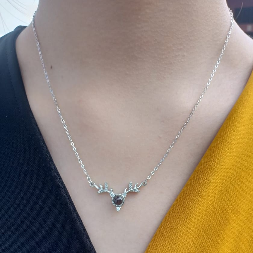 Kalung Panjang Wanita 100 Languange I LOVE YOU