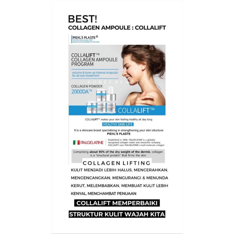 (BPOM) PIEHL'S PLASTE Collalift Collagen Ampoule Program / PIEHLS PLASTE Collalift Collagen Ampoule Program