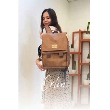 TAS RANSEL B ORLIN RUMAH WARNA TAS WANITA ANAK SEKOLAH KULIAH KERJA LAPTOP