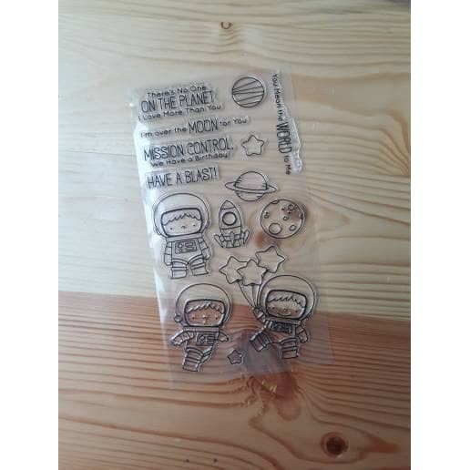 

Clear stamp - Astronauts