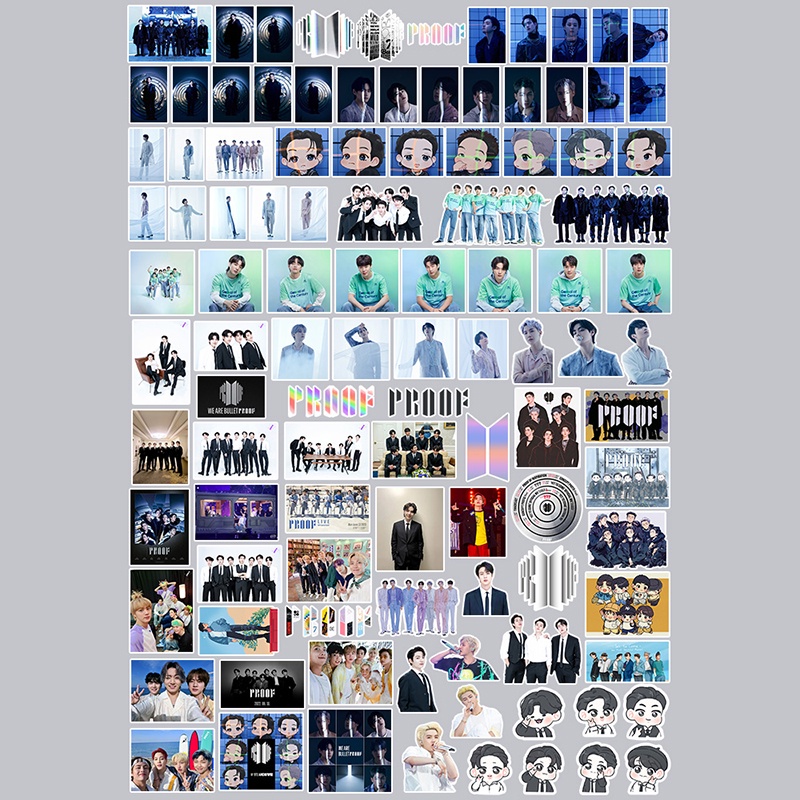 100pcs / set Stiker BTS 2022 Anti Jatuh Untuk Diary / Koper