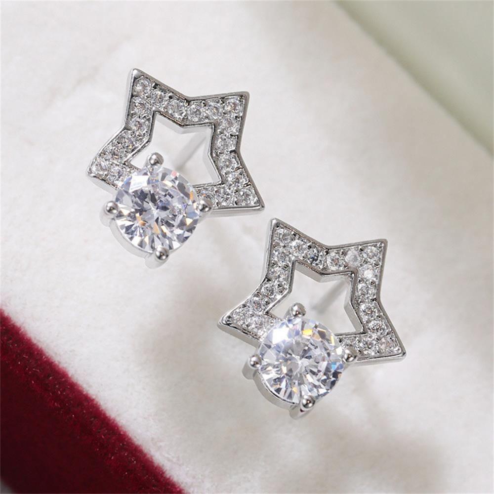 Top Cubic Zirconia Anting Aksesoris Pesta Pernikahan Pertunangan Wanita Pria Fashion Jewelry