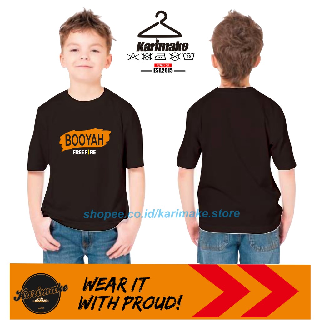 Kaos Baju Anak Free Fire Booyah Kaos Game Karimake