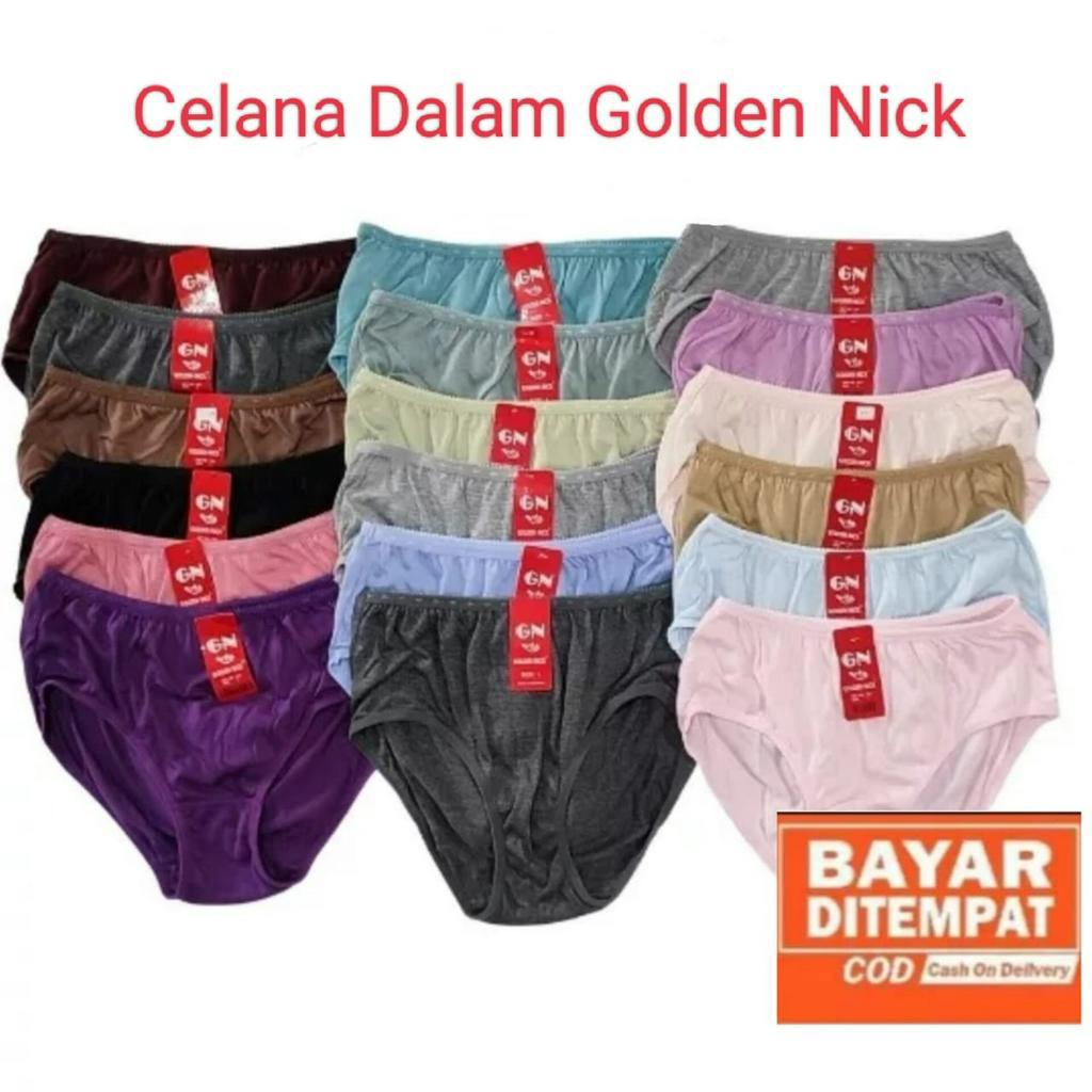 CD GOLDEN NICK celana dalam setengah lusin isi 6 pcs Celana dalam wanita dewasa termurah