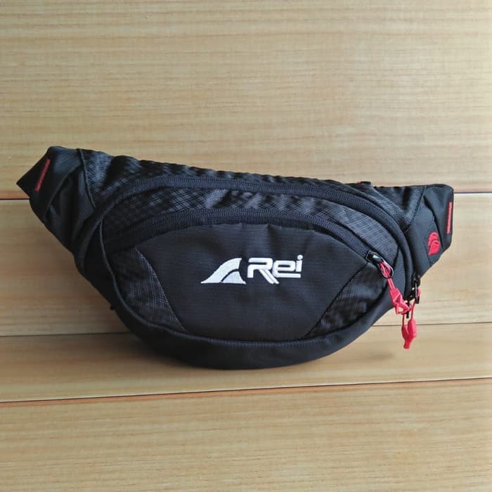TAS PINGGANG REI 4227 VIPER BLACK RED - WAIST BAG REI Limited