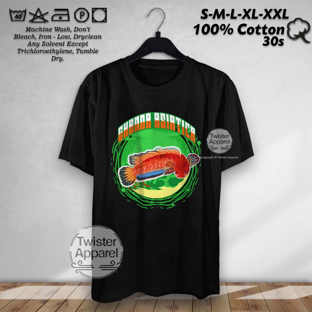 Kaos Channa Asiatica Snakehead Predator Fish Baju Pecinta Ikan Hias Channa Keeper Aquascaper Indones