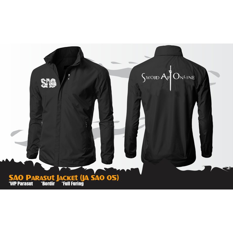 JAKET ANIME | SAO PARASUT JACKET HOODIE (JA SAO 05)