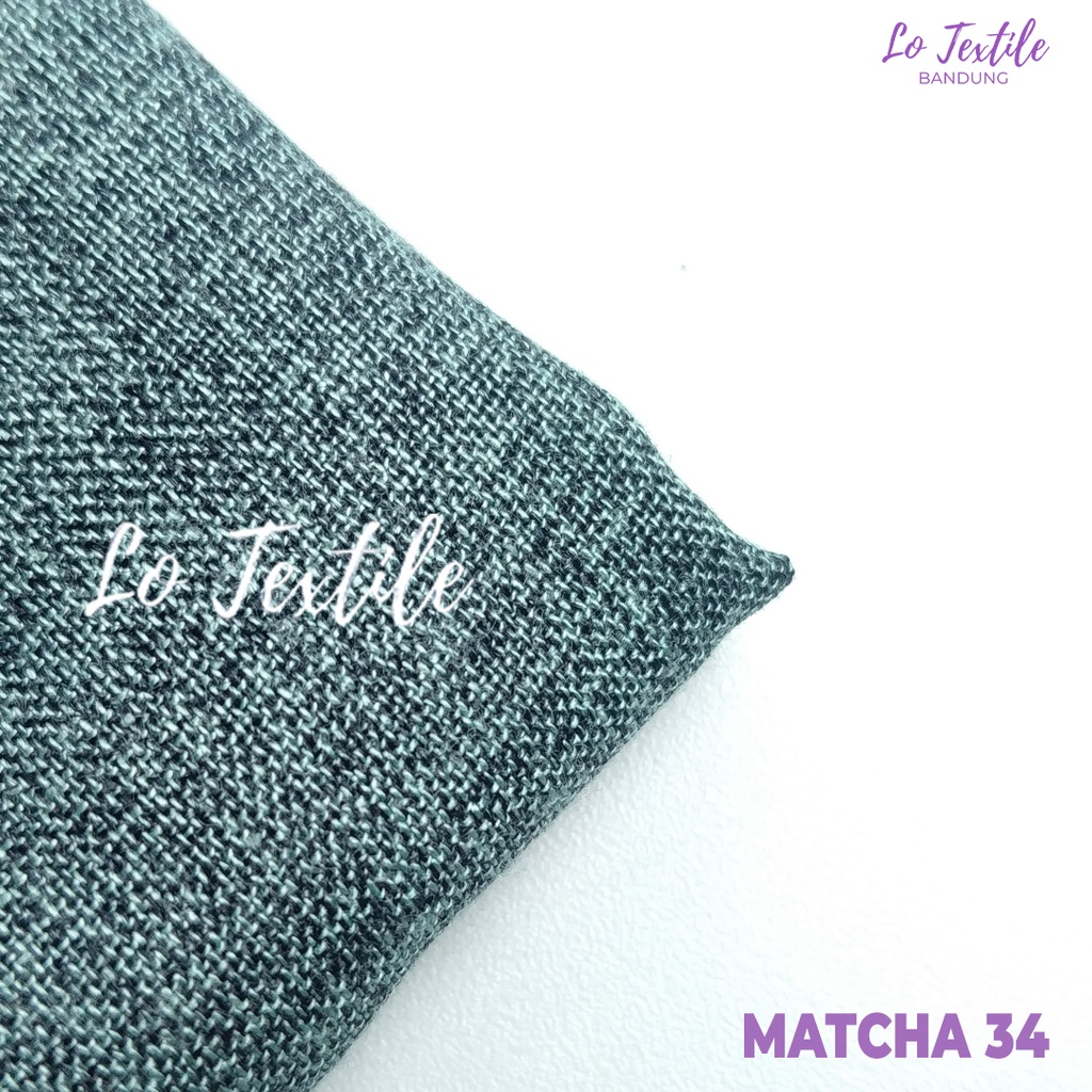 Kain Katun Madinah Fodu 0.5 Meter (Seri 1) - Bahan Cotton Madina Medina-Matcha - 34