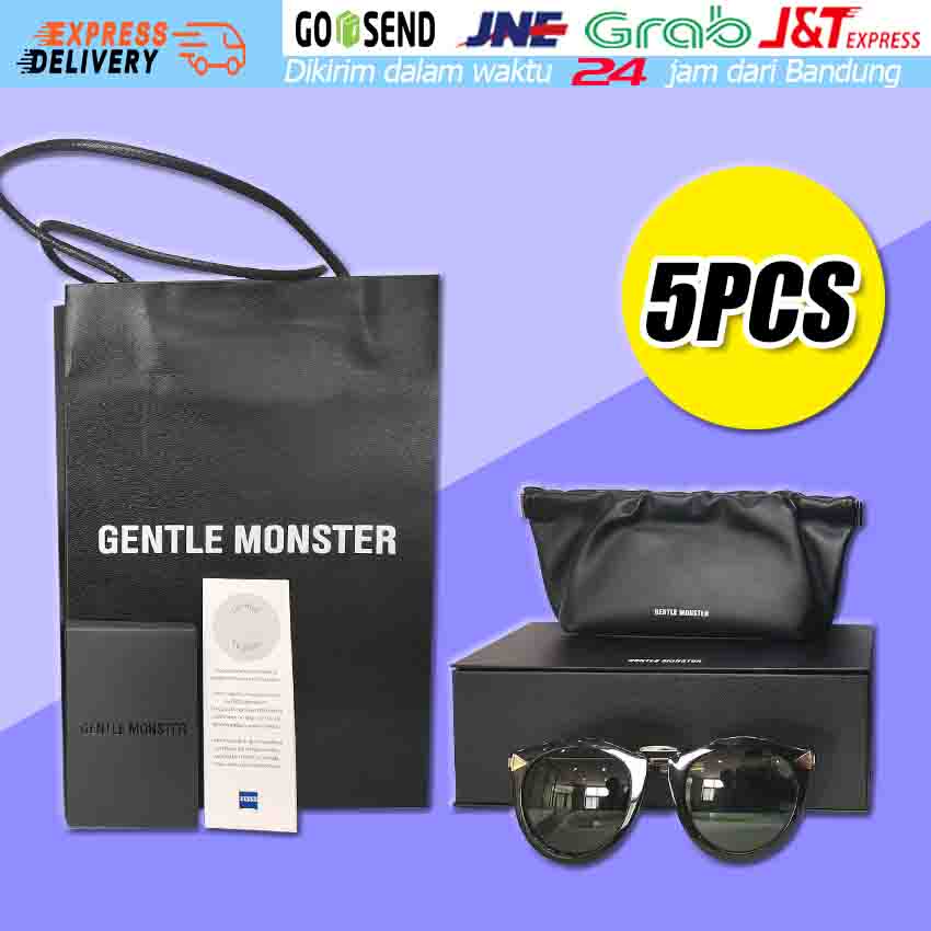 5Pcs Gentle Monster DREAMER17 HER SOLO MYMA Lang Women Sunglasses Black BOX