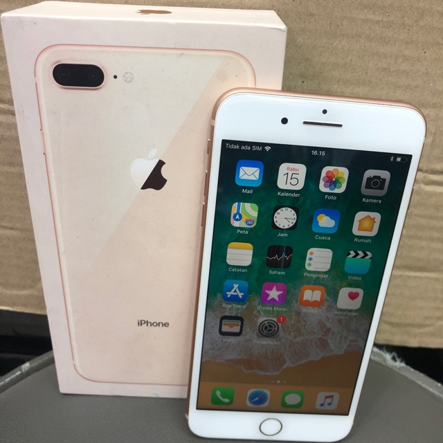 Iphone 8plus 64GB second fullset ori bekas garansi ibox