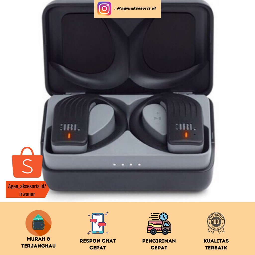Headset Bluetooth SUPERBASS JBL Endurance Peak Superbass TWS Murah