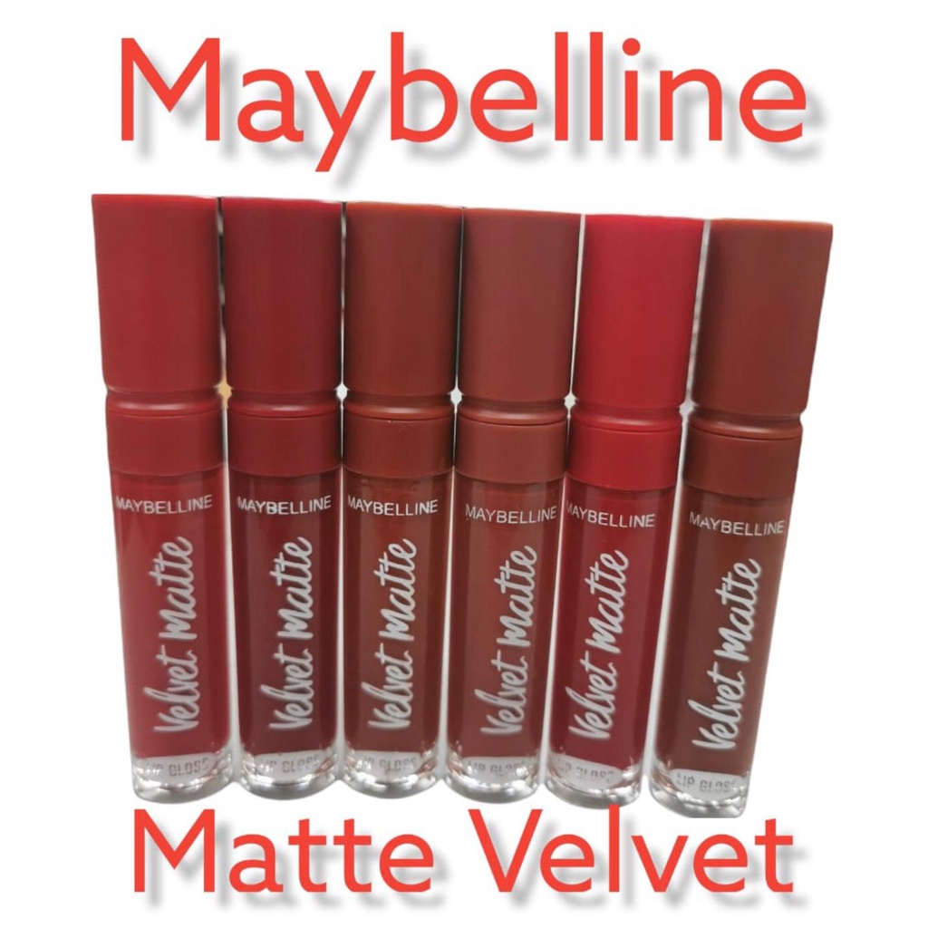 [6PCS] LIPCREAM VELVET MATTE MAYBELLINE 6080-1