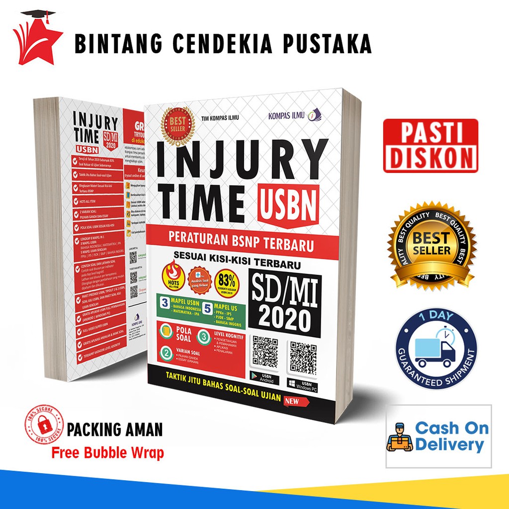 BUKU TERLARIS INJURY TIME USBN USP UJIAN  SEKOLAH  SD  MI 