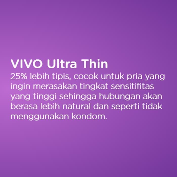 Kondom VIVO ULTRA THIN isi 12 Pcs / Alat Kontrasepsi