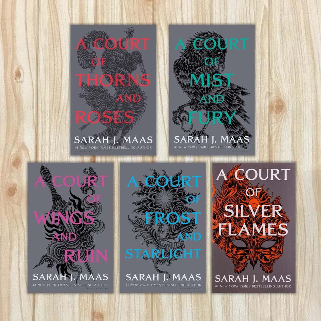 (ENGLISH) BUKU SARAH J MAAS - SILVER FLAMES - THORNS &amp; ROSES - WINGS &amp; RUIN - FROST &amp; STARLIGHT - MIST &amp; FURY [ORIGINAL]