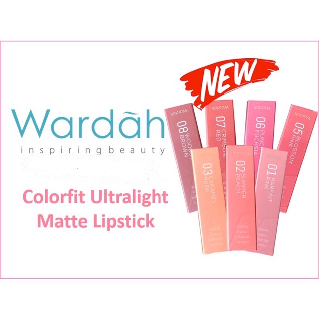 Wardah Colorfit Ultralight Matte Lipstick 3,6gr