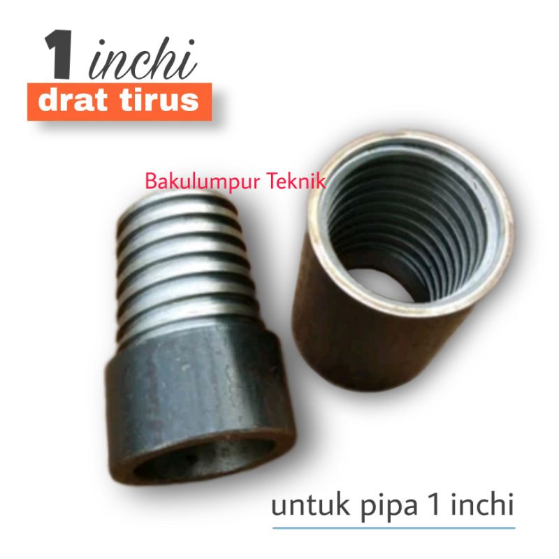 Jual Shock Drat Pipa Bor Sumur Inchi Drat Tirus Kerucut Sok Drat