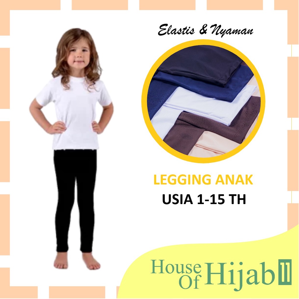 Legging Anak Usia 1-15 Th / Leging kids Balita Nyaman Legging  Remaja Panjang