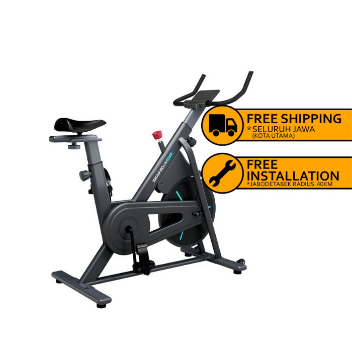 Ovicx Q100 Spinning Bike - Sepeda Statis dengan Layar Full HD 15.6 Inch dan Fitur Online Class
