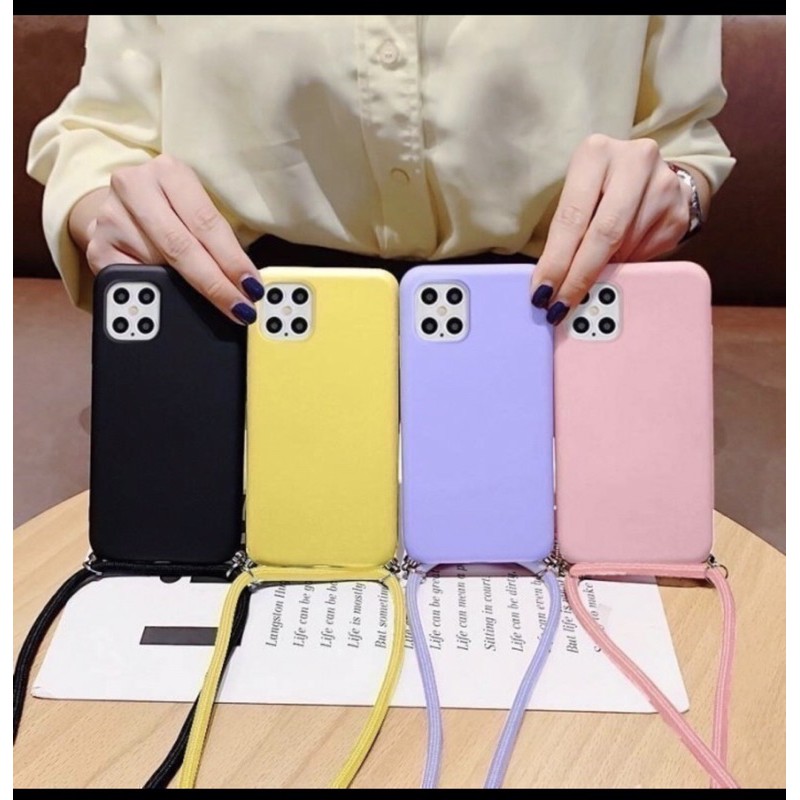 SAMSUNG A32/A52/A72 5G 2021 SOFTCASE JELLY CANDY LANYARD PREMIUM SILIKONE TPU TALI NAGITA