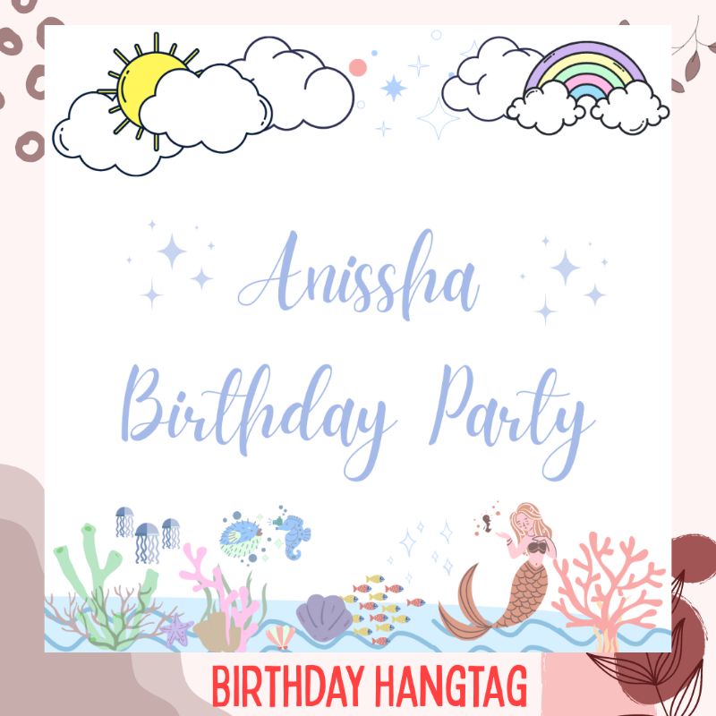 Birthday Hangtag | Hangtag untuk ulang tahun