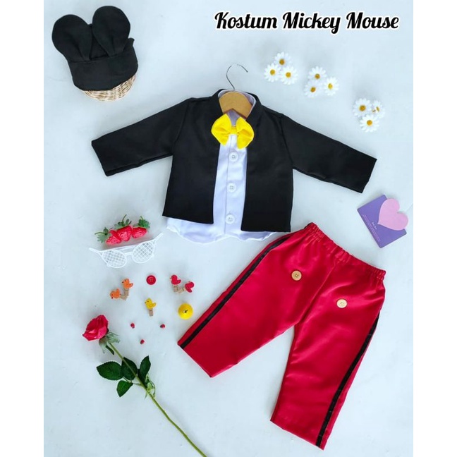 KOSTUM MICKEY MOUSE / KOSTUM ANAK / BAJU ANAK / BAJUNIK / BAJUANAKUNIK / KOSTUM ANAK